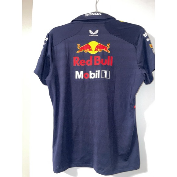 Red Bull Racing F1 Women's Large 2025 Team Polo Shirt Navy NWT - Picture 2 of 8